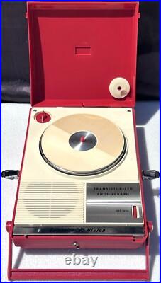 Vintage Mid Century Delmonico Nivico TRP-29 Transistorized Phonograph WORKS