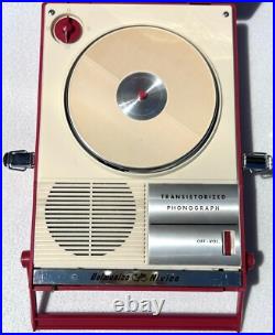 Vintage Mid Century Delmonico Nivico TRP-29 Transistorized Phonograph WORKS