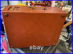 Vintage Mid Century Portable Suitcase Record Player Dynavox Stereo Hi-Fi Speaker