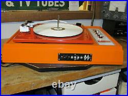 Vintage Mod Voice of Music VM 346-1 Orange Peel Record Player