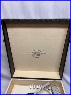 Vintage Original Webcor Maestro LP record Player in case EP1251-1 16 x 15 x 9