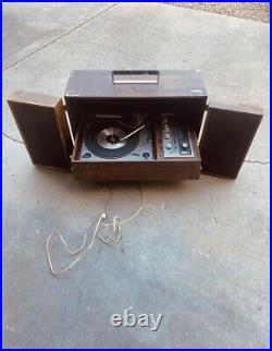 Vintage PHILCO Ford RECORD PLAYER with SPEAKERS Portable DJ Table Sound System