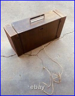 Vintage PHILCO Ford RECORD PLAYER with SPEAKERS Portable DJ Table Sound System