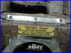 Vintage Peter Pan Gramaphone Phonograph Record Player 78