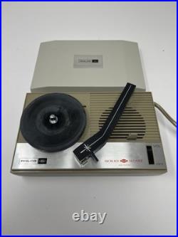 Vintage Philco Ford Portable 45 RPM Vinyl Record Player Turns On & Spins