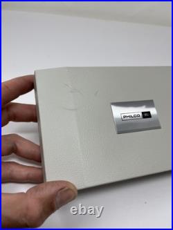 Vintage Philco Ford Portable 45 RPM Vinyl Record Player Turns On & Spins