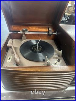 Vintage Philco Tube Radio Phonograph Model 48-1256 with record player Wood Case Vintage Philco Tube Radio Phonograph Model 48-1256 with record player Wood Case
