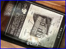 Vintage Philco Tube Radio Phonograph Model 48-1256 with record player Wood Case Vintage Philco Tube Radio Phonograph Model 48-1256 with record player Wood Case