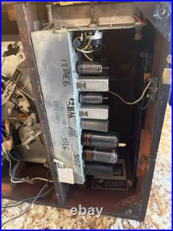 Vintage Philco Tube Radio Phonograph Model 49-1405 with record player Wood Case