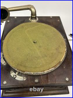 Vintage Phonograph Turntable Record Player Silvertone Thomas Edison Pahe