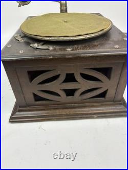 Vintage Phonograph Turntable Record Player Silvertone Thomas Edison Pahe