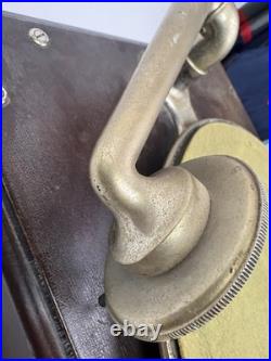 Vintage Phonograph Turntable Record Player Silvertone Thomas Edison Pahe