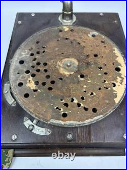 Vintage Phonograph Turntable Record Player Silvertone Thomas Edison Pahe