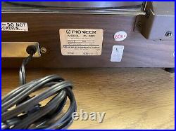 Vintage Pioneer PL-12D Turntable Record Player Tested Working OG Head Shell READ