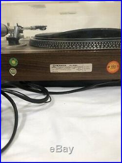 Vintage Pioneer PL-530 Turntable Record Player W Cover Shure Supertracker plus