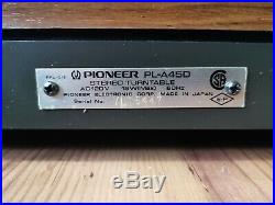 Vintage Pioneer PL-A45D Hi-Fi Automatic Stereo Turntable