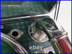 Vintage Pollyanna Green Silver Phonograph Record Player Swiss Made (TESTED)