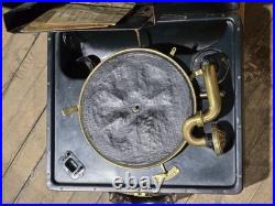 Vintage Portable Wind-Up Victrola Phonograph Talking Machine Record Player