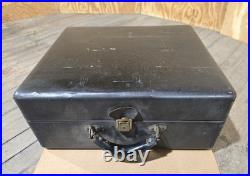 Vintage Portable Wind-Up Victrola Phonograph Talking Machine Record Player