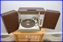 Vintage Portable Zenith Solid State Stereo Record Player Antique WORKS