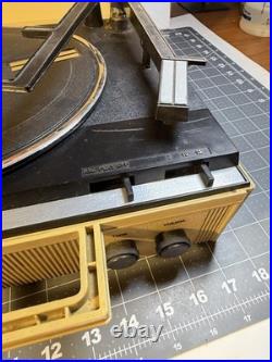 Vintage RCA Vibra Portable Turntable Record Player Suitcase Tested Working Rare