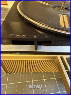 Vintage RCA Vibra Portable Turntable Record Player Suitcase Tested Working Rare