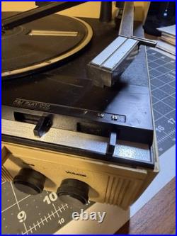 Vintage RCA Vibra Portable Turntable Record Player Suitcase Tested Working Rare