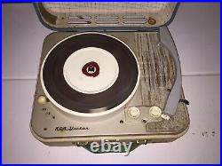 Vintage RCA Victor Portable Record Player 4 Speed PHONOGRAPH