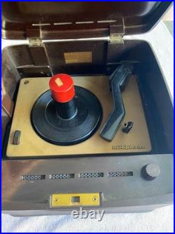 Vintage RCA Victor Victrola Bakelite 45 Record Player Phonograph Tested Works
