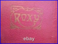 Vintage ROXY Portable Hand Crank Phonograph Record Player in Working Condition