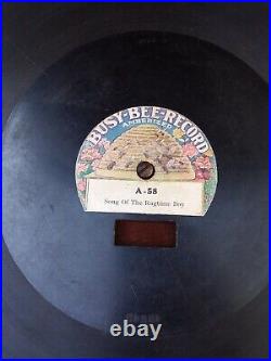 Vintage ROXY Portable Hand Crank Phonograph Record Player in Working Condition