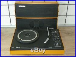 Vintage Rare 70s. Portable Record Player 603 Philips 22GF603/03E Perfect looks