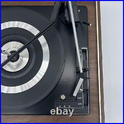Vintage Rare Soundesign BSR 4 Speed Automatic Turntable Record Player Wood Case