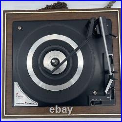 Vintage Rare Soundesign BSR 4 Speed Automatic Turntable Record Player Wood Case