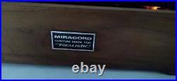 Vintage Realistic Elac Miracord 50 H Record Player/Turn Table With Dust Cover