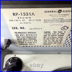 Vintage Record Player General Electric Portable Phonograph GE RP-1531 RARE Vintage Record Player General Electric Portable Phonograph GE RP-1531 RARE