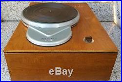 Vintage Rek O Kut K-33H Turntable Record Player Acousti-Crafts Wooden Plinth