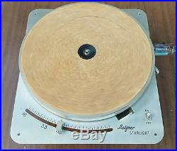 Vintage Robert Metzner Starlight C5B Turntable Record Player LP Works! Califone