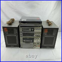 Vintage SONY FH-7 Stereo Boombox With PS-Q7 Record Player Phono Input / CD / AUX