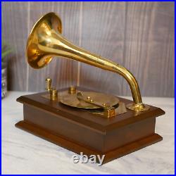 Vintage Sankyo Victrola Phonograph Record Player Music Jewelry Trinket Box Decor