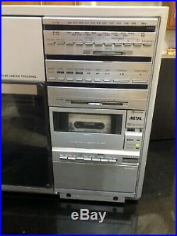 Vintage Sharp VZ3500 Vertical Linear Record Player, Tape, Radio Audiophile