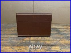 Vintage Silvertone Suitcase Record Phonograph Player 33 45 78 RPM with AM Radio