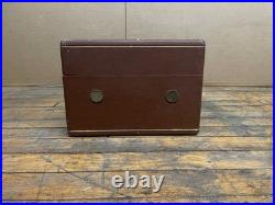 Vintage Silvertone Suitcase Record Phonograph Player 33 45 78 RPM with AM Radio