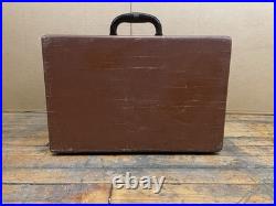 Vintage Silvertone Suitcase Record Phonograph Player 33 45 78 RPM with AM Radio
