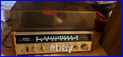 Vintage Sony HP-210A Stereo Music System Solid State Record Player AM/FM WORKS