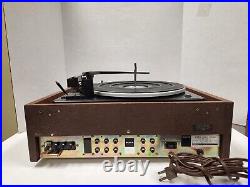 Vintage Sony HP-210 Stereo Music System Solid State Record Player AM/FM WORKS