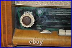 Vintage Soviet radio with a vinyl record player Volga