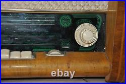 Vintage Soviet radio with a vinyl record player Volga