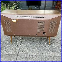 Vintage Symphonic DeLuxe 1771 Stereo High Fidelity Record Player + AM Tuner RARE