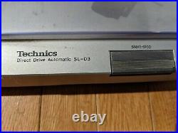 Vintage Technics SL-D3 Direct Drive Turntable Record Player